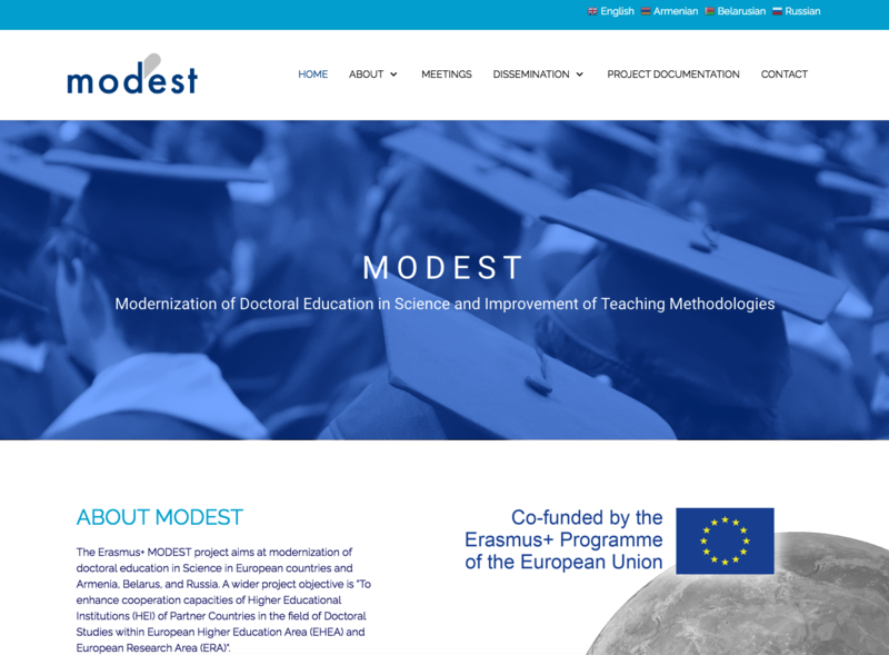 New homepage for the MODEST project is available 